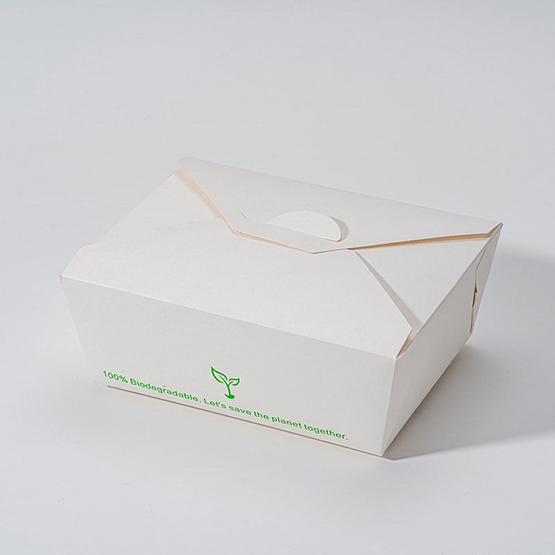 Cutie de hârtie compostabilă pentru prânz pentru Food Trucks